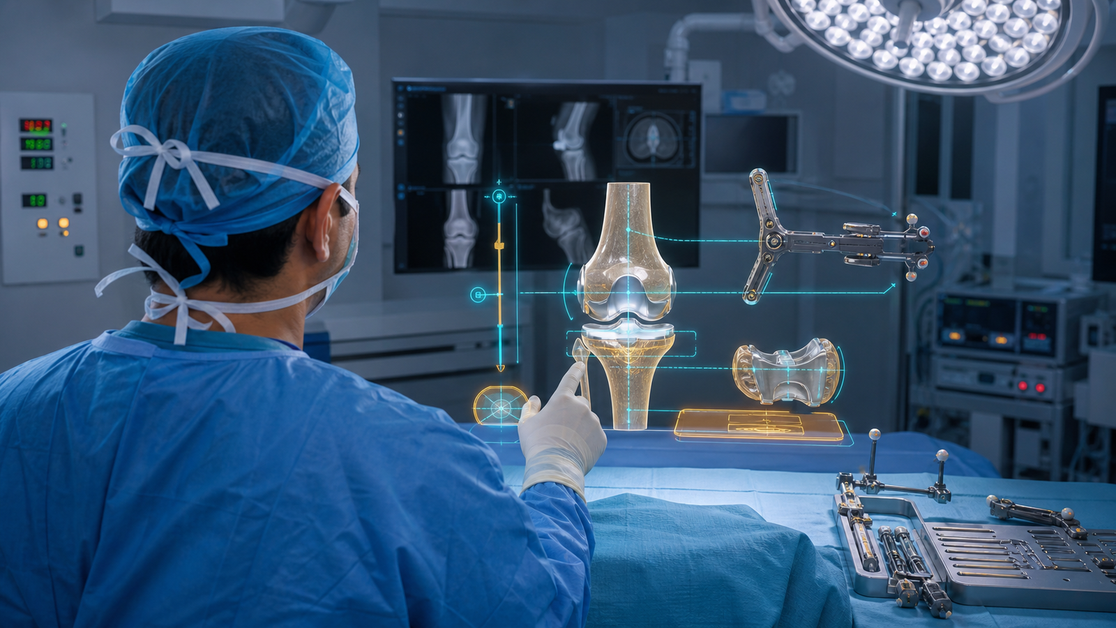 AR Knee Replacement: What Does the Surgeon Actually See?